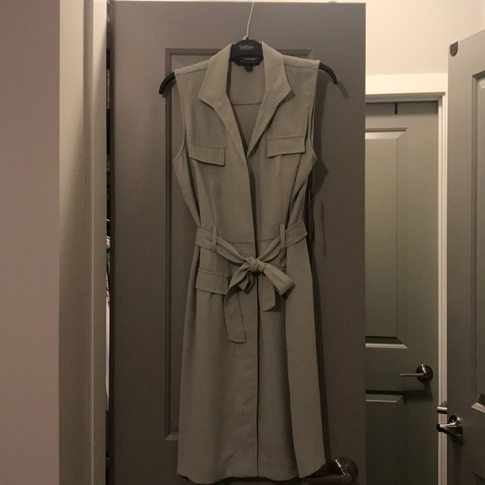 Sharagano Sage Green Dress - NWT